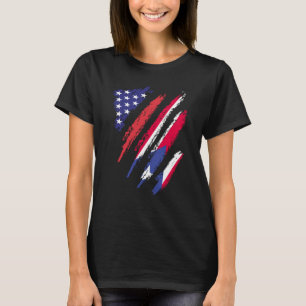Camiseta Porto Rico American Grown Flag USA Patriot Herita