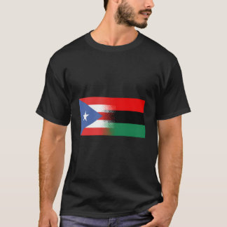 Camiseta Porto Rico Bandeira Africano Afro Boricua Porto Ri