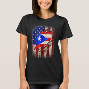 Camiseta Porto Rico Bandeira Americana Usa Porto Rico Famíl
