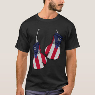 Camiseta Porto Rico Bandeira Boxer Luvas Boricua Patri