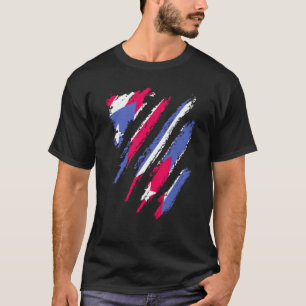 Camiseta Porto Rico Bandeira Cuba cultivou greve do país Pa