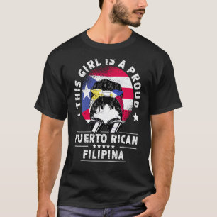 Camiseta Porto Rico Bandeira Filipinas Cultivam Rapariga Pr