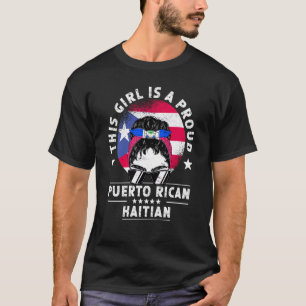 Camiseta Porto Rico Bandeira Haiti Cultivou Orgulho de Meni