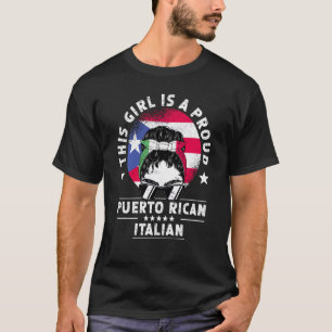 Camiseta Porto Rico Bandeira Itália Cultivou Orgulho de Men