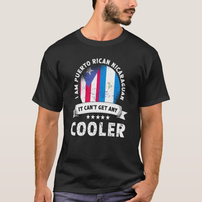 Camiseta Porto Rico Bandeira Nicarágua Cultivou País Patrió (Frente)