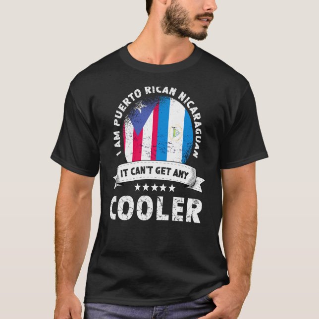 Camiseta Porto Rico Bandeira Nicarágua Cultivou País Patrió (Frente)