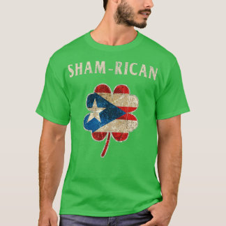 Camiseta Porto Rico Boricua Irlandês Shamrock Dia da Rua