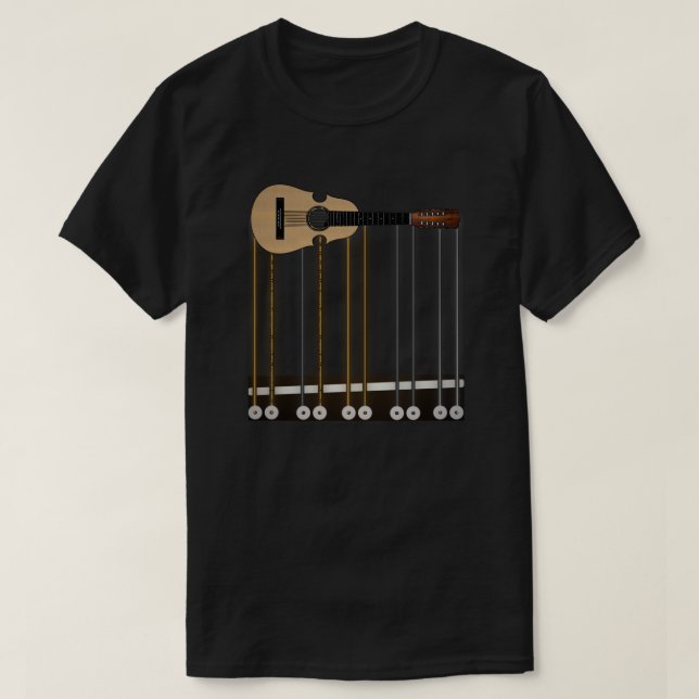 Camiseta Porto Rico Cuatro Guitar (Frente do Design)