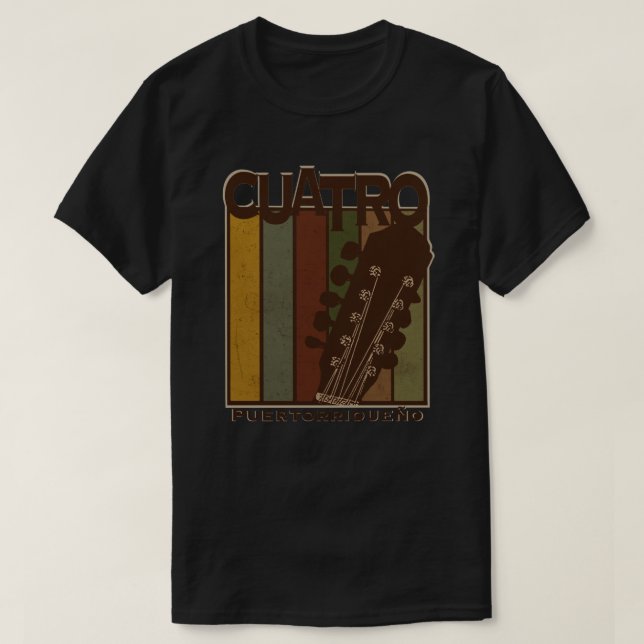 Camiseta Porto Rico Cuatro Guitar (Frente do Design)