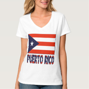 Camiseta Porto Rico e Bandeira de Porto Rico