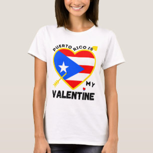 Camiseta Porto Rico É O Meu Dia de os namorados Namorados P