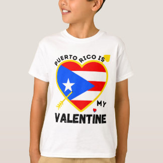 Camiseta Porto Rico É O Meu Dia de os namorados Namorados P