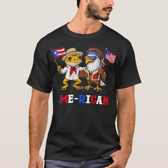 Camiseta Porto Rico EUA Heritage (Frente)