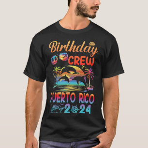 Camiseta Porto Rico Férias de Aniversário de 2024 Matching