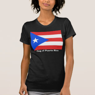 Camiseta Porto Rico Flag Womens