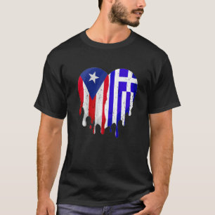 Camiseta Porto Rico Guatemala Sinalizador Coração Cultivado