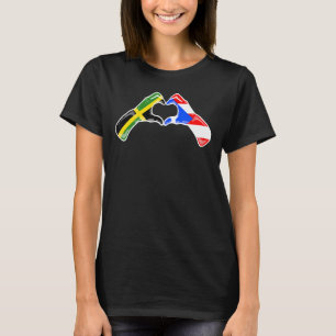 Camiseta Porto Rico Jamaica Sinalizador porto-riquenho jama