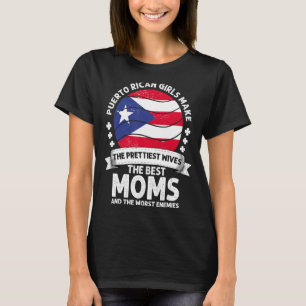 Camiseta Porto Rico Mãe Cuba Dia de as mães Mama Porto Rico