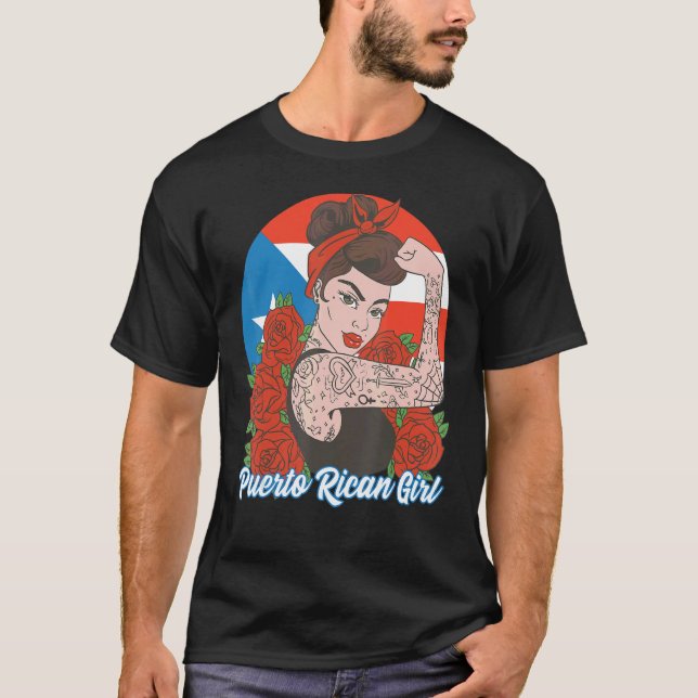 Camiseta Porto Rico Mulher Boricua (Frente)