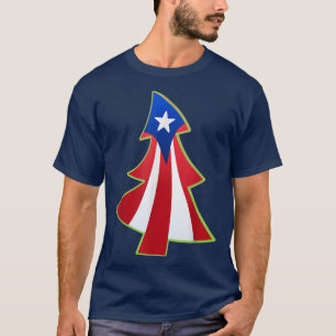Camiseta Porto Rico Orgulho Navidad Boricua Flag T