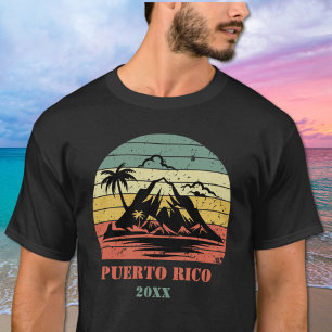 Camiseta Porto Rico retrô personalizado