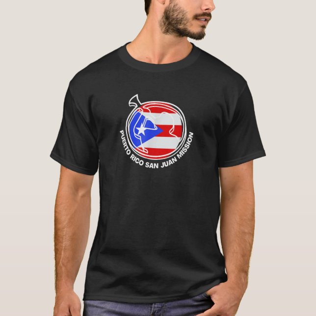 Camiseta Porto Rico San Juan Missão Ororgulhosa Mórmon (Frente)