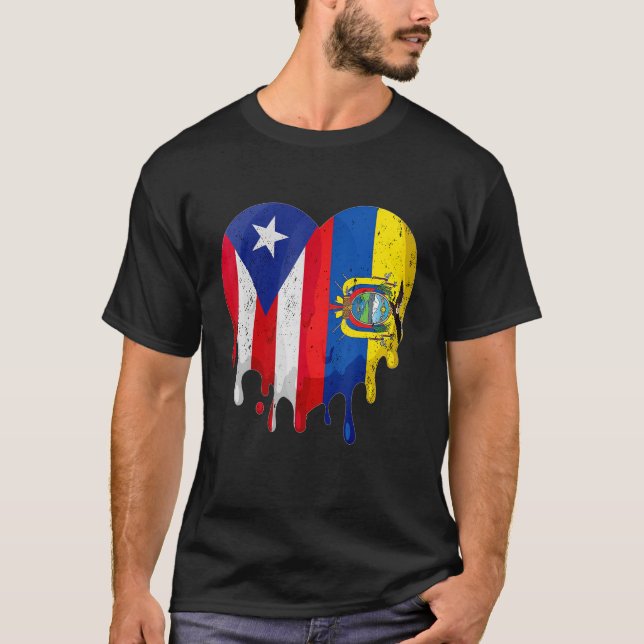 Camiseta Porto Rico Sinalizador Equador Cidadão Cidadão do  (Frente)