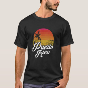 Camiseta Porto Rico Sunset Island Tropical Beach Summer Va