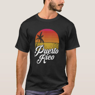 Camiseta Porto Rico Sunset Island Tropical Beach Summer Va