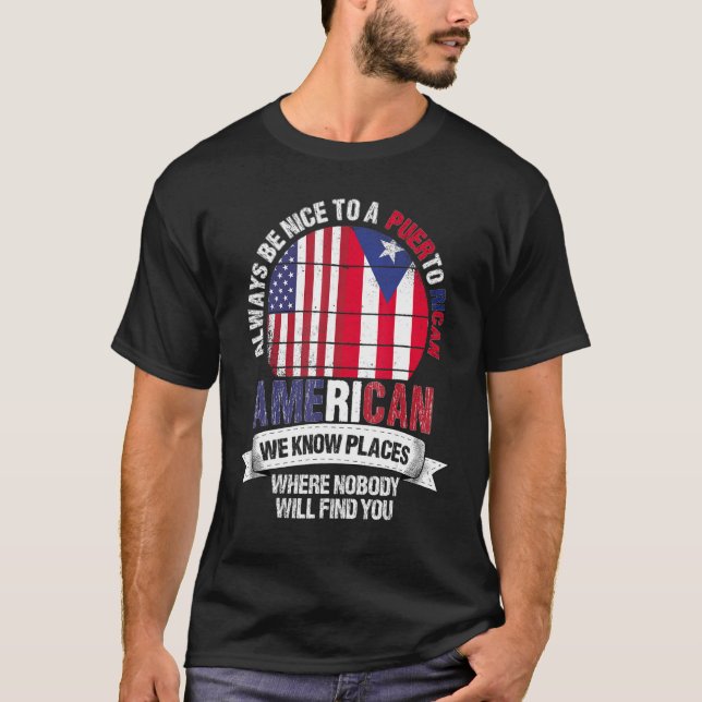 Camiseta Porto-riquenho americano que conhecemos coloca Cub (Frente)