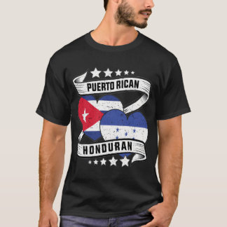 Camiseta porto-riquenho hondurenho Half Hondurduran Half Pu