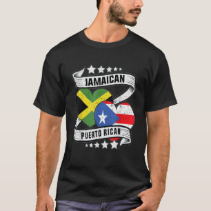 Camiseta Porto-riquenho jamaicano Half Porto-riquenho metad