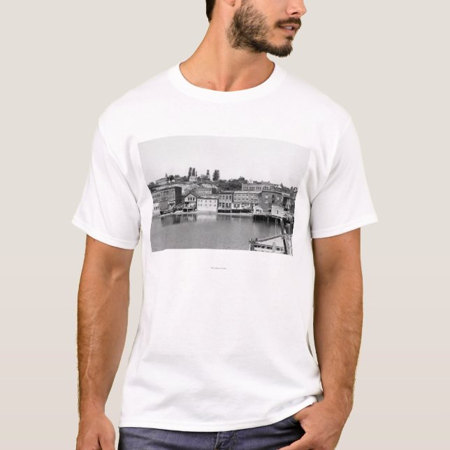 Camiseta Porto Townsend, opinião Photograp da cidade do (Frente)