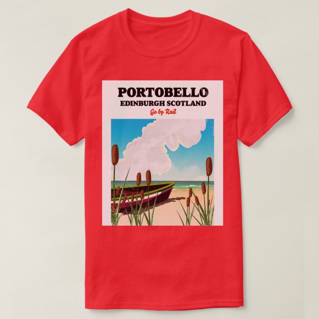 Camiseta Portobello Beach Edinburgh (Frente do Design)