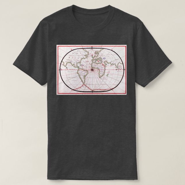 Camiseta Portolan atlas of the Mediterranean Sea western Eu (Frente do Design)