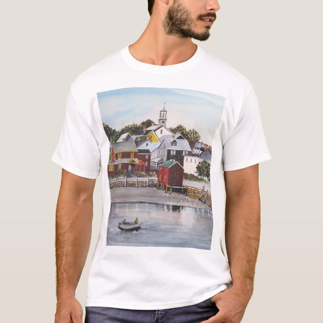 Camiseta Portsmouth Harbour, New Hampshire (Frente)
