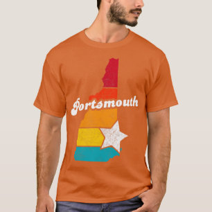 Camiseta Portsmouth New Hampshire Vintage se afligiu ao sul