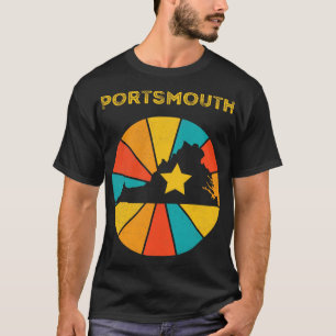 Camiseta Portsmouth Virginia Vintage aflita Souvenir 1