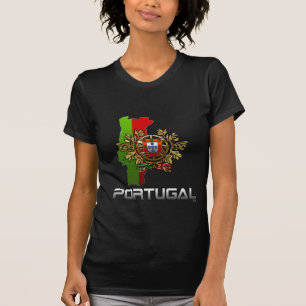 Camiseta Portugal: Armas, Bandeira e Mapa
