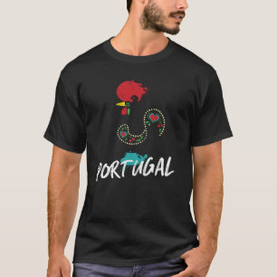 Camiseta Portugal Barcelos - ilustração colorida
