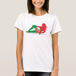 Camiseta Portugal das mulheres, nascer este branco do