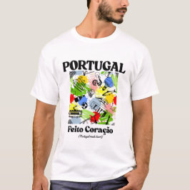Camiseta Portugal fez coração