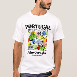 Camiseta Portugal fez coração