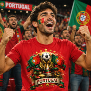Camiseta Portugal Futebol Copa do Mundo de Futebol Portuguê