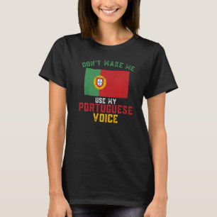 Camiseta Portugal não me faz usar minha voz portuguesa