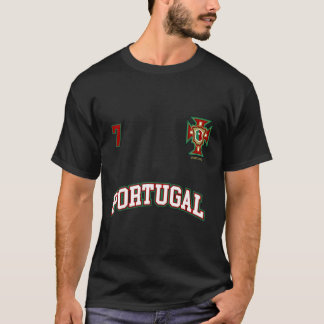 Camiseta Portugal Número 7 Equipe De Futebol Fl Português