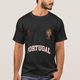 Camiseta Portugal Número 7 Equipe De Futebol Fl Português