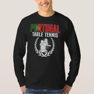 Camiseta Portugal Table Tennis Portuguese Ping Pong Suppor