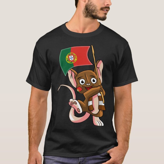 Camiseta Portugese Fan Mouse (Frente)