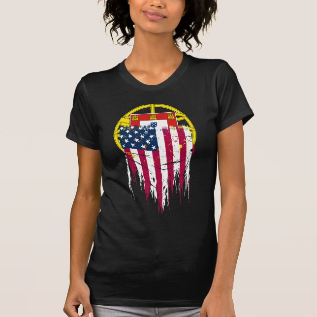 Camiseta Português americano (Frente)